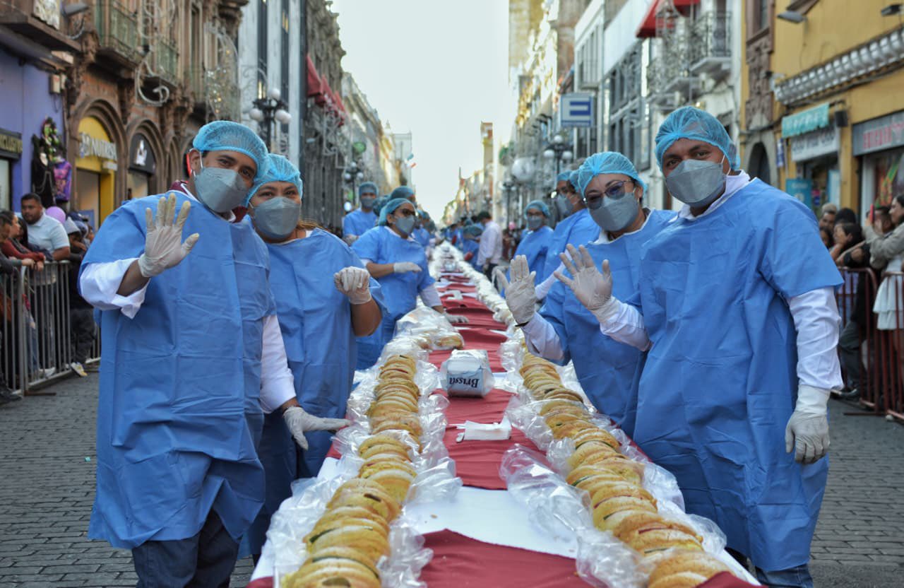 Rosca de reyes en Puebla
