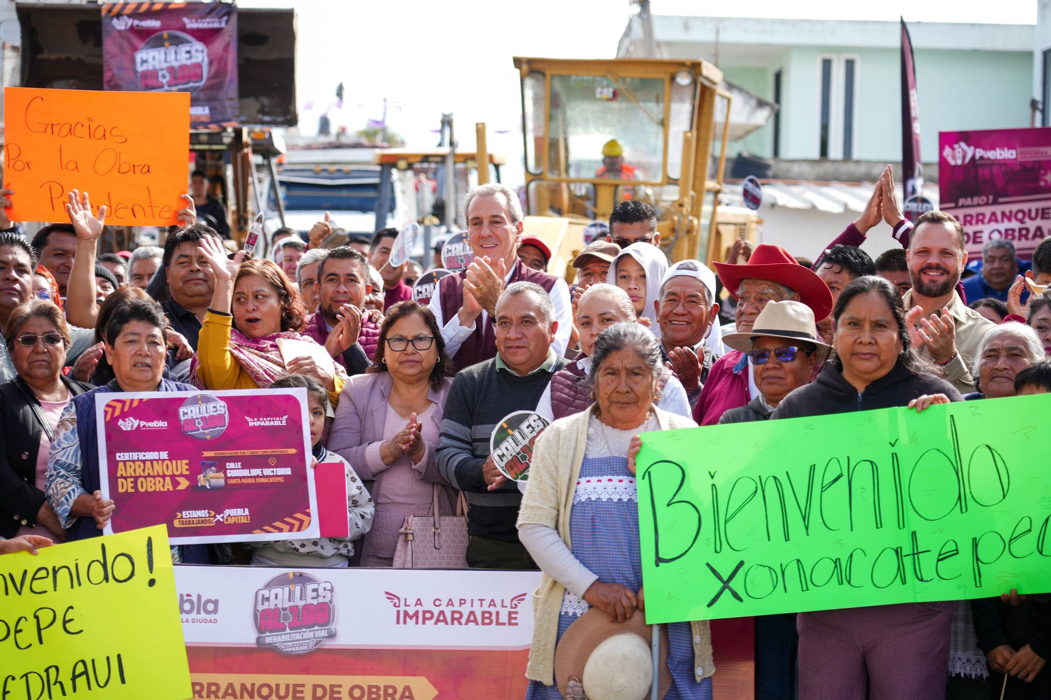 Pepe Chedraui inicia rehabilitación de calle Guadalupe Victoria en Xonacatepec